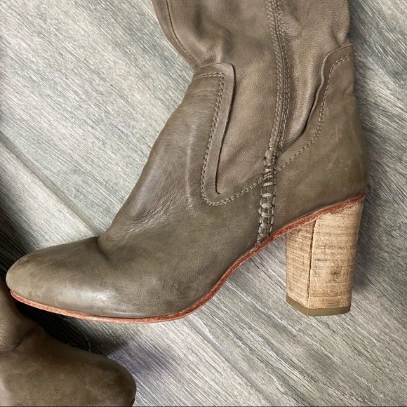 Free People Taupe/ Grey Over the Knee boots size 38 - Picture 7 of 15